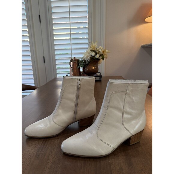 Giorgio Brutini Men’s Leather Ankle Boots 2” Heel Zip Western Mod Retro 8.5W - Picture 3 of 13